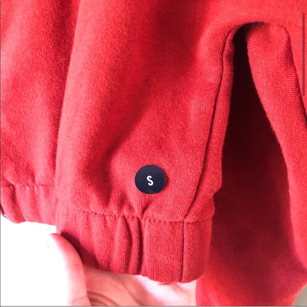 NWOT Hollister Crop Full-Zip Orange Jacket Small - Picture 4 of 8